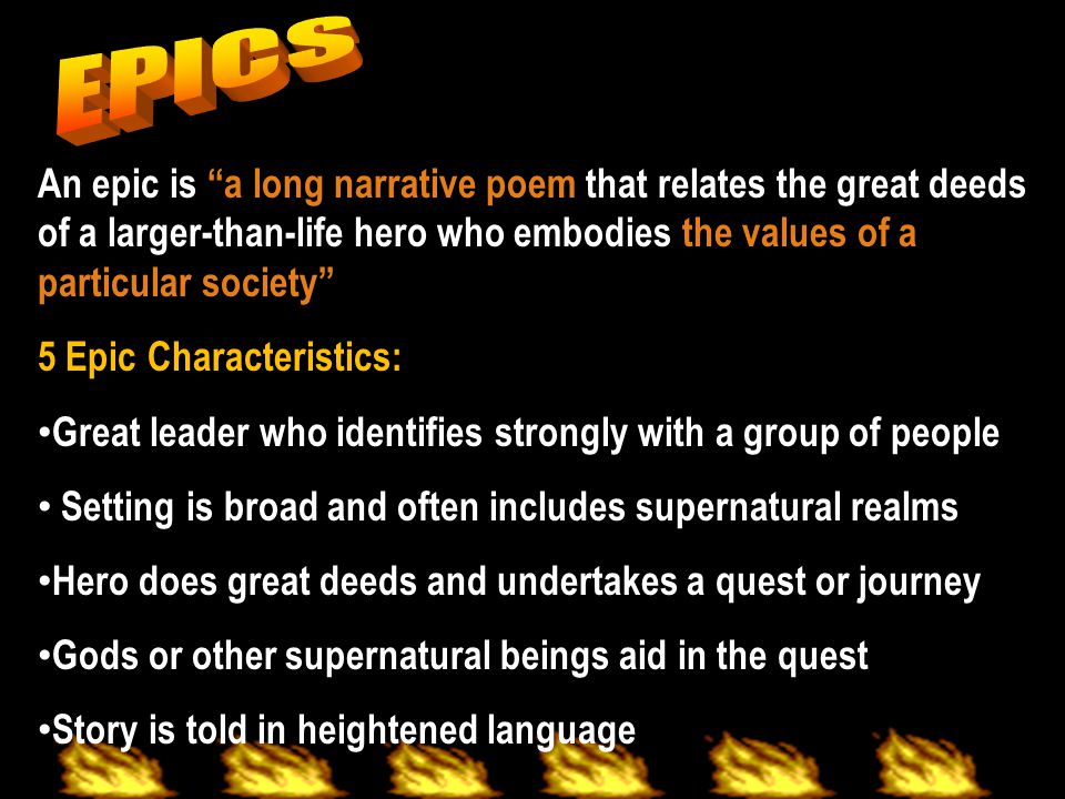 The hero beowulfs heroic characteristics an epic poem